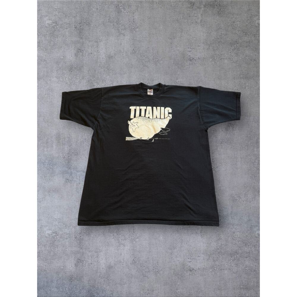 Vtg 90s Titanic TShirt Fruit of the Loom Lofteez Mns XXL Graphic Tee Made in USA